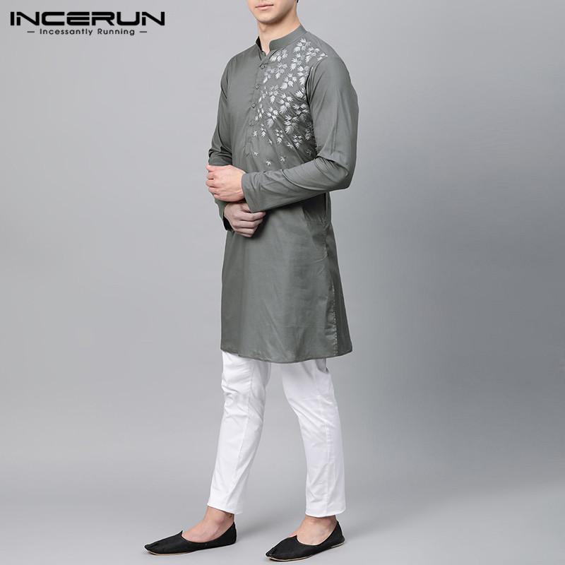 Men Fashion Muslim Kaftan Shirts Casual Long Sleeve V Neck Dresses Shirt Man Printing Stand Collar Abaya Dubai Camisas 5XL
Men Fashion Muslim Kaftan Shirts Casual Long Sleeve V Neck Dresses Shirt Man Printing Stand Collar Abaya Dubai Camisas 5XL