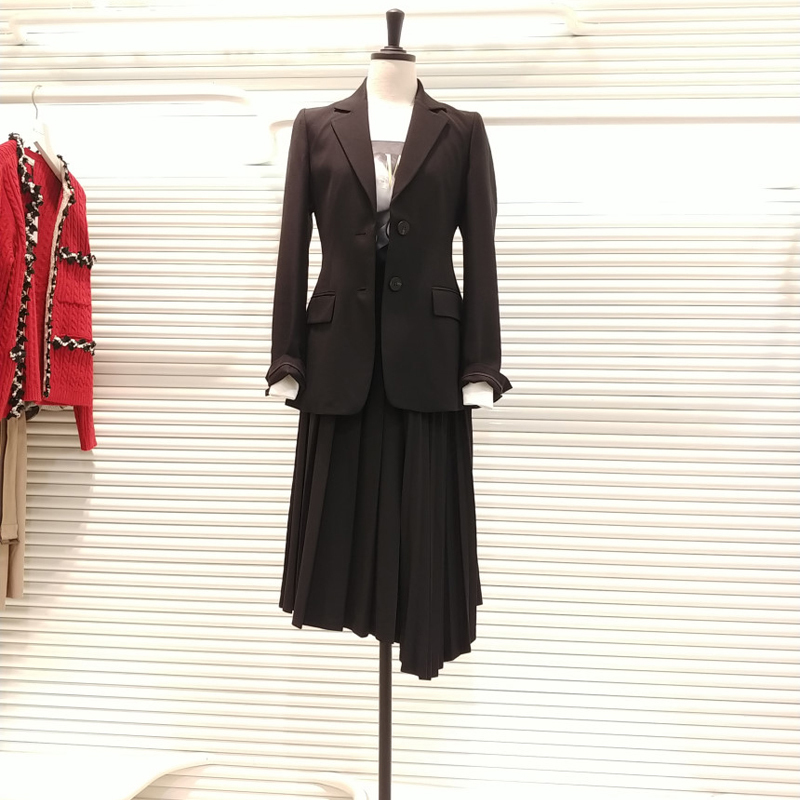 GETSPRING Coat Suit Coats Belt Split Blazers Jackets Camel Black All Match Vintage Summer Blazer Women 201114