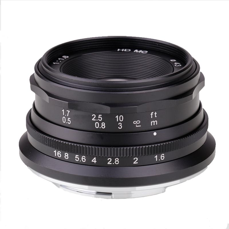 35mm Mini F1.6 APS-C Large Aperture Lens for NEX FX Micro4/3 M4/3 EOSM Mirroless Camera
35mm Mini F1.6 APS-C Large Aperture Lens for NEX FX Micro4/3 M4/3 EOSM Mirroless Camera