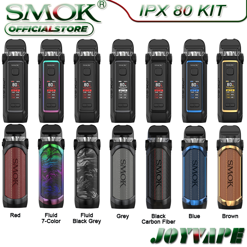 SMOK IPX 80 Pod Mod Kit 80W 3000mAh with IPX 80 RPM 2 Pod Cartridge 5.5ml RPM 2 Mesh & DC Coil IPX67 Tri-proof Vape Kit, Message for colors
SMOK IPX 80 Pod Mod Kit 80W 3000mAh with IPX 80 RPM 2 Pod Cartridge 5.5ml RPM 2 Mesh & DC Coil IPX67 Tri-proof Vape Kit, Message for colors