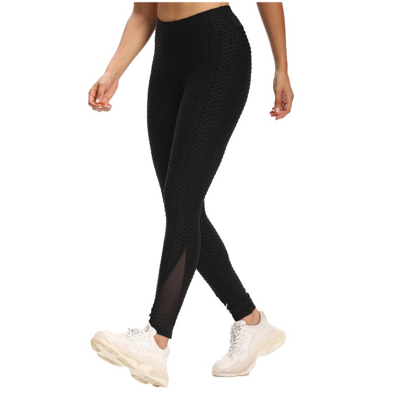 High Waist Yoga Pants Legging Women Mesh Panel Breathable Hip Lifting Exercise Bubble Yoga Pants Pantalon de femme#40, Black
High Waist Yoga Pants Legging Women Mesh Panel Breathable Hip Lifting Exercise Bubble Yoga Pants Pantalon de femme#40, Black