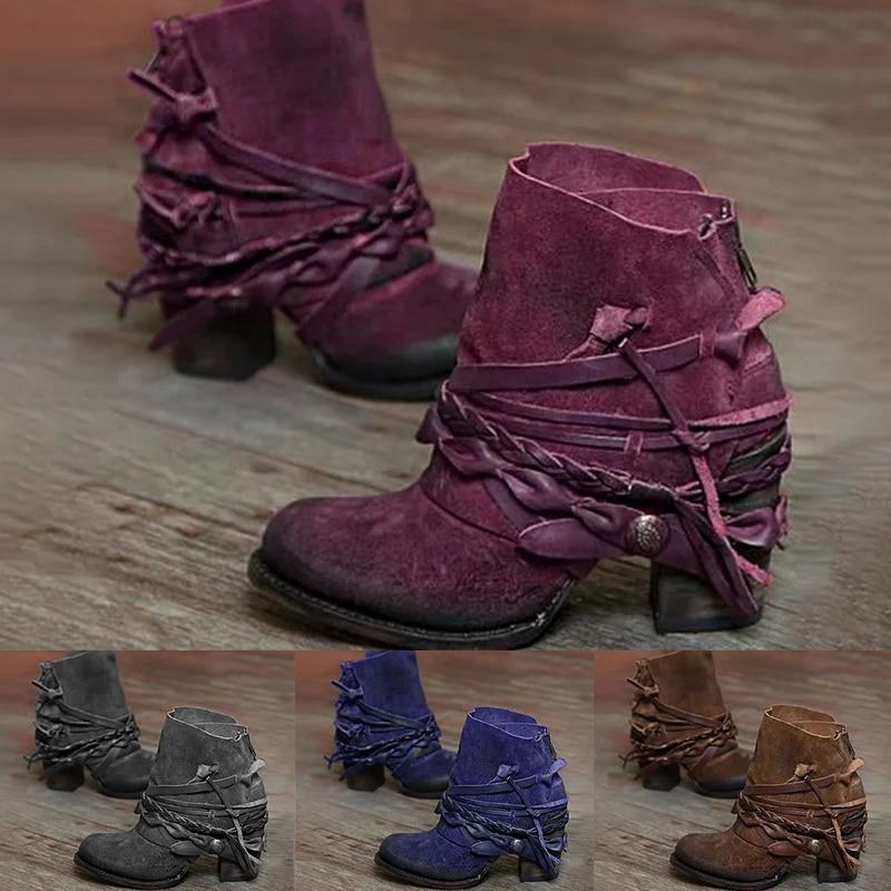 Boots Winter Bohemian Heel Womens Thick Bottom Shoes Booties Round Toe Retro Fringe Ankle Lace Up Zipper, Style 2
Boots Winter Bohemian Heel Womens Thick Bottom Shoes Booties Round Toe Retro Fringe Ankle Lace Up Zipper, Style 2