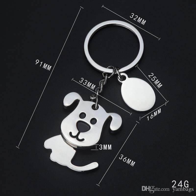 Lovely Dog Key chains Creative Funny Nice Moving Head Cat Pendant Keyring Chain Ring Holder Fashion Promotion Gifts
