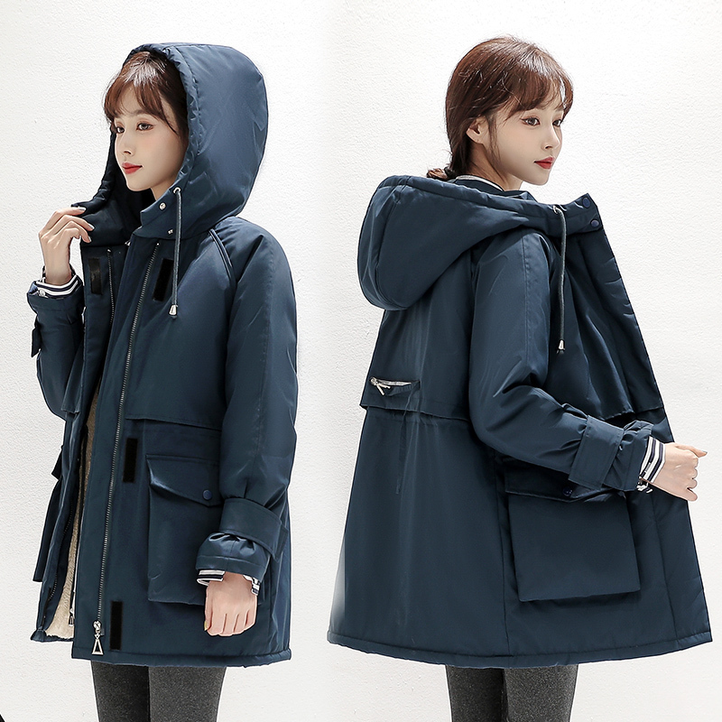 Winter parkas Jacket Women Thick Warm 30 degree coats Casual Female big pocket Snow Wear Parkas hooded Mid long cold outwear 201019