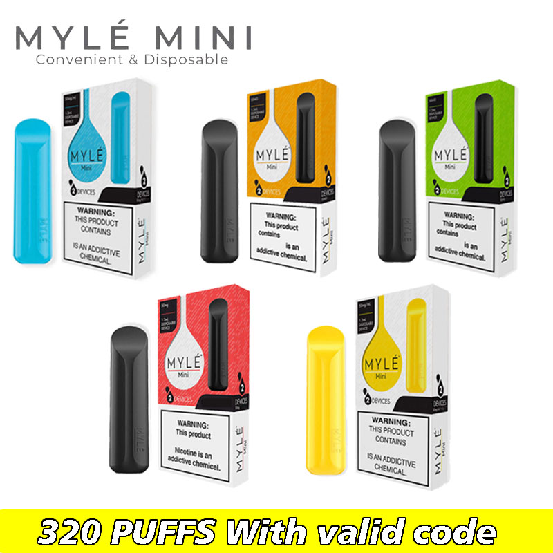 DHL Free Shipping Myle mini Disposable Vape Pen Battery Pods Cartridges Pre-Filled e Cigs Stock Fast Shipping
DHL Free Shipping Myle mini Disposable Vape Pen Battery Pods Cartridges Pre-Filled e Cigs Stock Fast Shipping