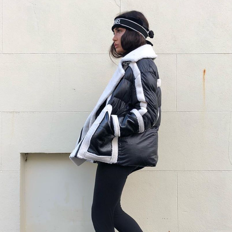 CEPRASK New Casual Loose Thick Parkas Plus Size Long Winter Jacket Women Bright Colors Hooded Warm Winter Coats Outerwear 201019