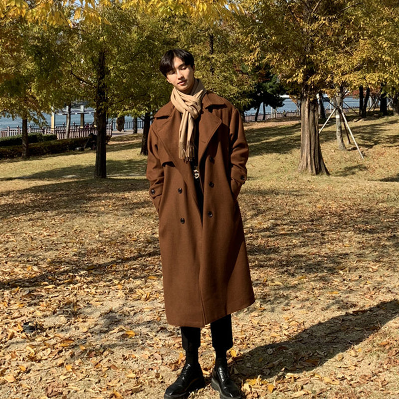 Wool 2021 Men's Spring New Man's Winter Long Double Coat Breasted Beautiful Gentle Youth Leisure YLPV, Caramel
Wool 2021 Men's Spring New Man's Winter Long Double Coat Breasted Beautiful Gentle Youth Leisure YLPV, Caramel