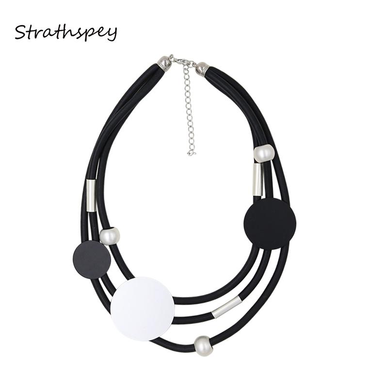 Fashion Women Gold/Silver Black necklaces Rubber necklace Bohemian Layered Big Chunky Jewelry Collares Grandes Ketting Collane 
Fashion Women Gold/Silver Black necklaces Rubber necklace Bohemian Layered Big Chunky Jewelry Collares Grandes Ketting Collane