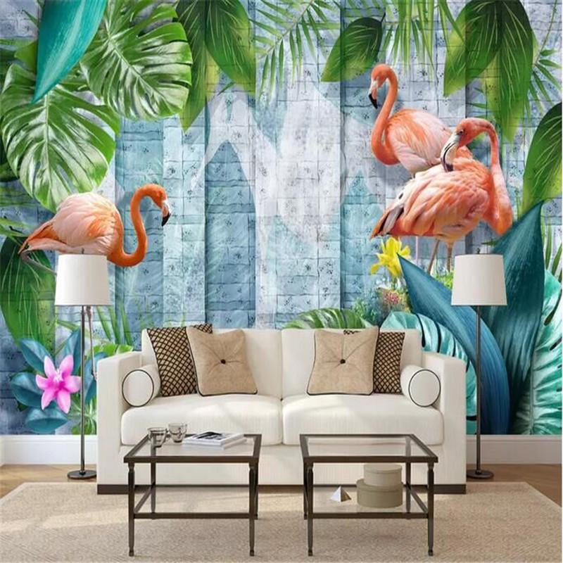 Modern minimalist hand-painted tropical plants flamingo Nordic wall manufacturers wholesale wallpaper mural custom photo wall, As pic
Modern minimalist hand-painted tropical plants flamingo Nordic wall manufacturers wholesale wallpaper mural custom photo wall, As pic