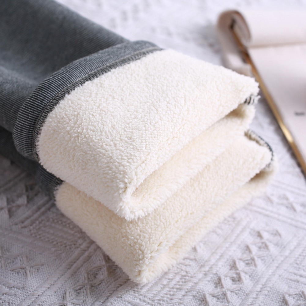 BEFORW Office Lady Pencil Pants Winter Warm Trousers High Waist Stretch Pants Women Casual Thick Skinny Fitness Leggings 201103