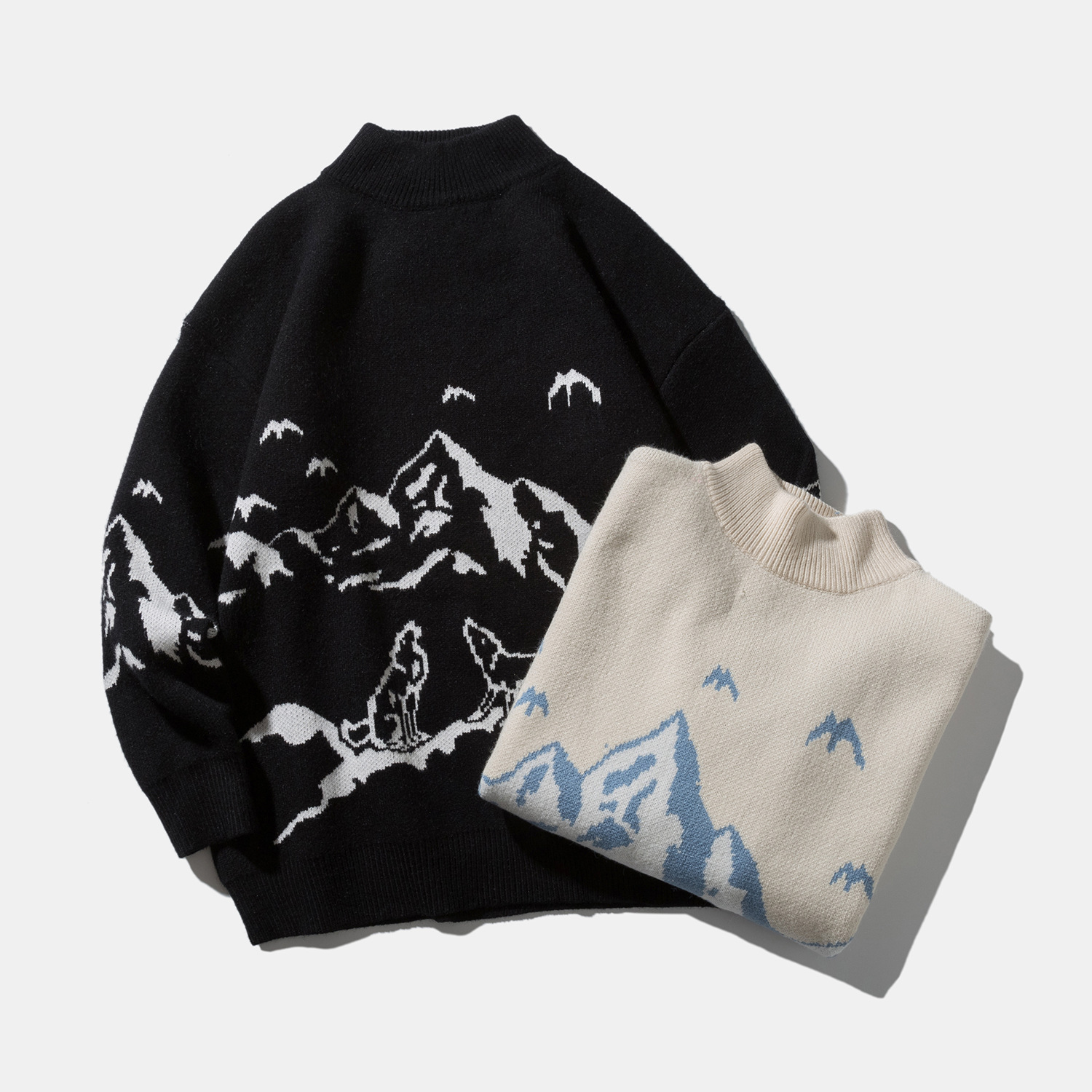 Autumn Winter Men Sweater European and American Fashion New Male Snow Printing Loose Sweaters Casual Mens Sweatershirt Size -2XL
Autumn Winter Men Sweater European and American Fashion New Male Snow Printing Loose Sweaters Casual Mens Sweatershirt Size -2XL