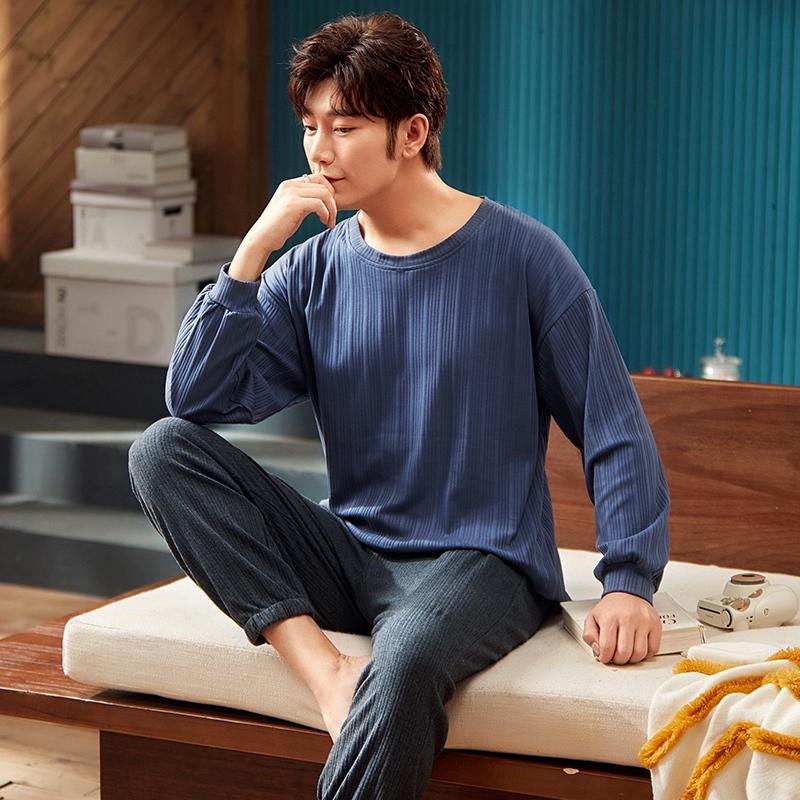2021 Spring Autumn Long Sleeve Cotton Pajama Sets for Men Korean High Quality Sleepwear Suit Pyjama Male Homewear Lounge Clothes, 7016
2021 Spring Autumn Long Sleeve Cotton Pajama Sets for Men Korean High Quality Sleepwear Suit Pyjama Male Homewear Lounge Clothes, 7016