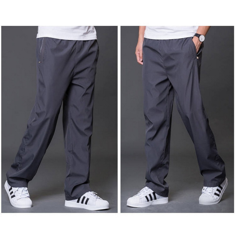 Plus Size 6XL Men's Summer/Autumn Pants Men Casual Pants Mens Breathable Quick Dry Trousers Male Loose Wide Leg Pants AM412 201027