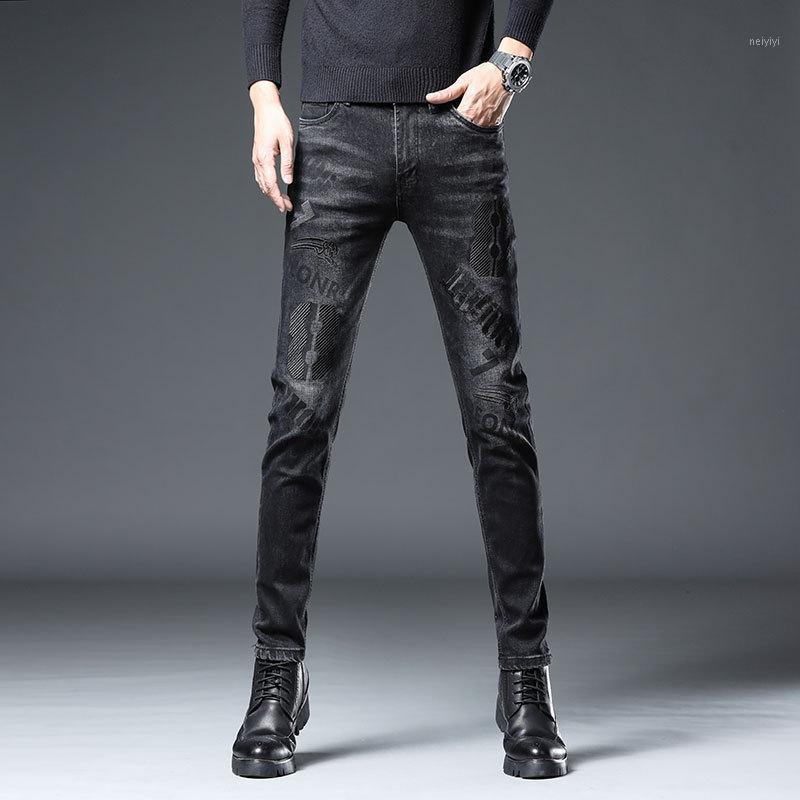 Men's Jeans Autumn And Winter Embroidery Male Slim Feet Brand High-End Black Background With Dark Flowers Men's Pants Korean Style Fas1
Men's Jeans Autumn And Winter Embroidery Male Slim Feet Brand High-End Black Background With Dark Flowers Men's Pants Korean Style Fas1