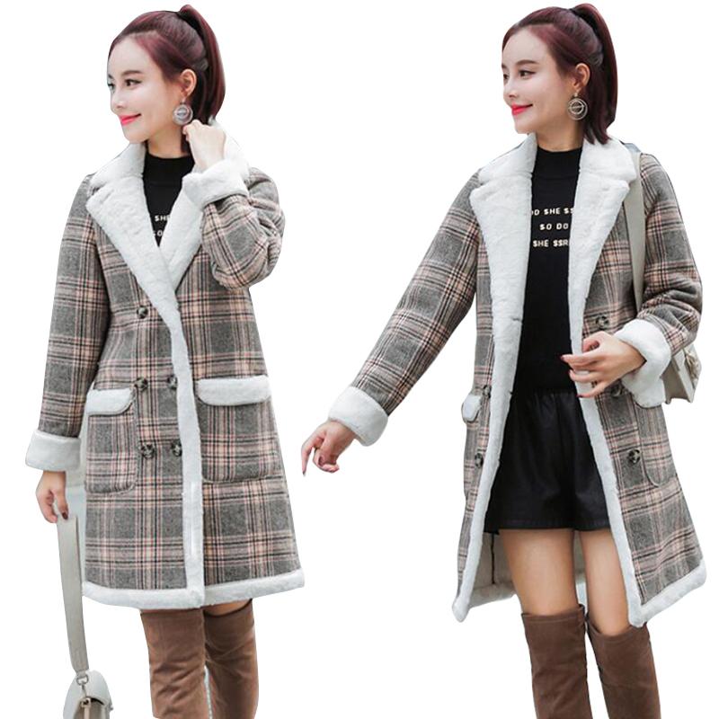 Spring Autumn Winter Women Wool Blend Warm Long Coat Lattice Female Slim Fit Lapel Woolen Overcoat Winter Cashmere Outerwear, Colour 2
Spring Autumn Winter Women Wool Blend Warm Long Coat Lattice Female Slim Fit Lapel Woolen Overcoat Winter Cashmere Outerwear, Colour 2
