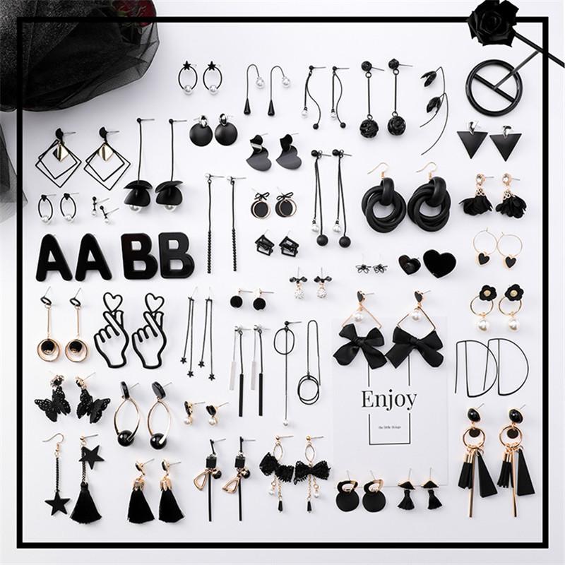 Fashion Black Geometric Tassel Drop Earrings for Women Simple Exaggerated Stars Ball Female Pendant Earrings Gifts Jewelry
Fashion Black Geometric Tassel Drop Earrings for Women Simple Exaggerated Stars Ball Female Pendant Earrings Gifts Jewelry