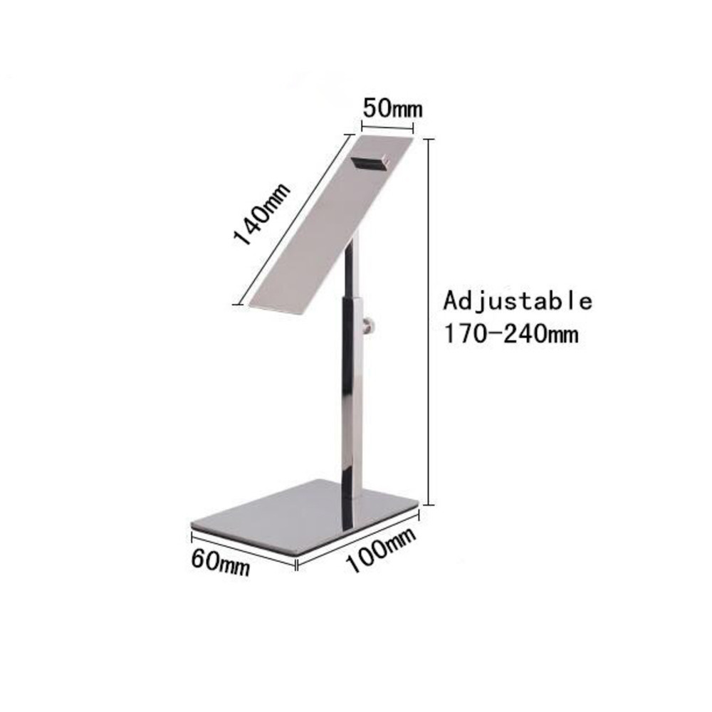 Free Standing Stainless Steel Shoe Display Stand Removable Mounting Shoe Rack Women Sandals Holder High Heel Leather Shoe Rack