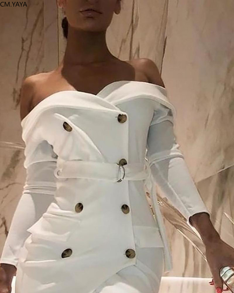 GL Women winter Full Sleeve Bodycon Slash Neck Sashes Buttons dress Sexy Casual club night party bandage dresses Fashion 661 201008