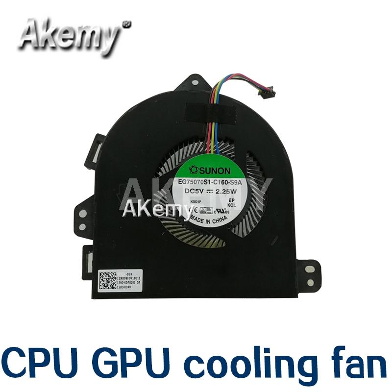 New original CPU GPU cooling fan For Asus G701V G701VO G701VIK FAN COOLER DC5V 2.25W EG75070S1-C160-S9A C170-S9A
New original CPU GPU cooling fan For Asus G701V G701VO G701VIK FAN COOLER DC5V 2.25W EG75070S1-C160-S9A C170-S9A