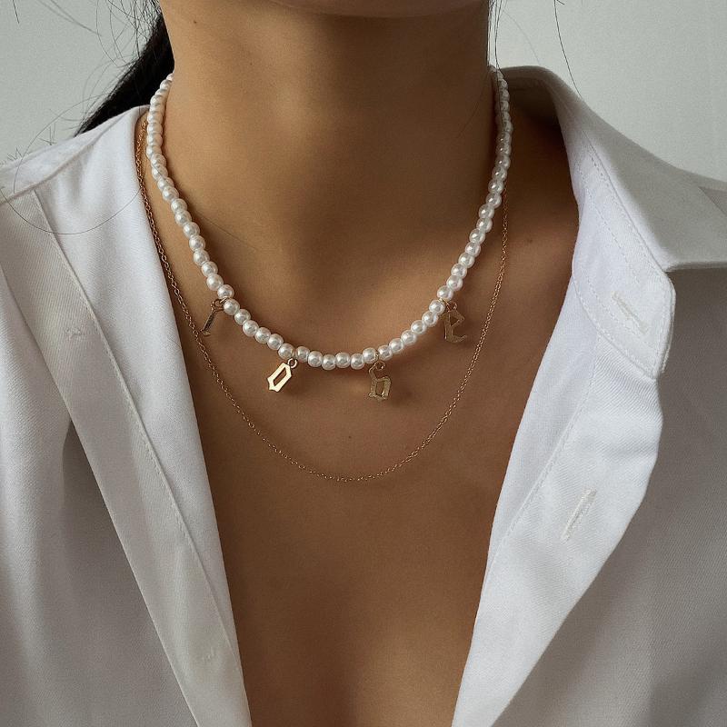 Youvanic Fashion Love Letter Pearl Choker Necklaces Neck Chokers For Women Boho Layered Gold Chain Necklace Vintage Jewelry 2784
Youvanic Fashion Love Letter Pearl Choker Necklaces Neck Chokers For Women Boho Layered Gold Chain Necklace Vintage Jewelry 2784