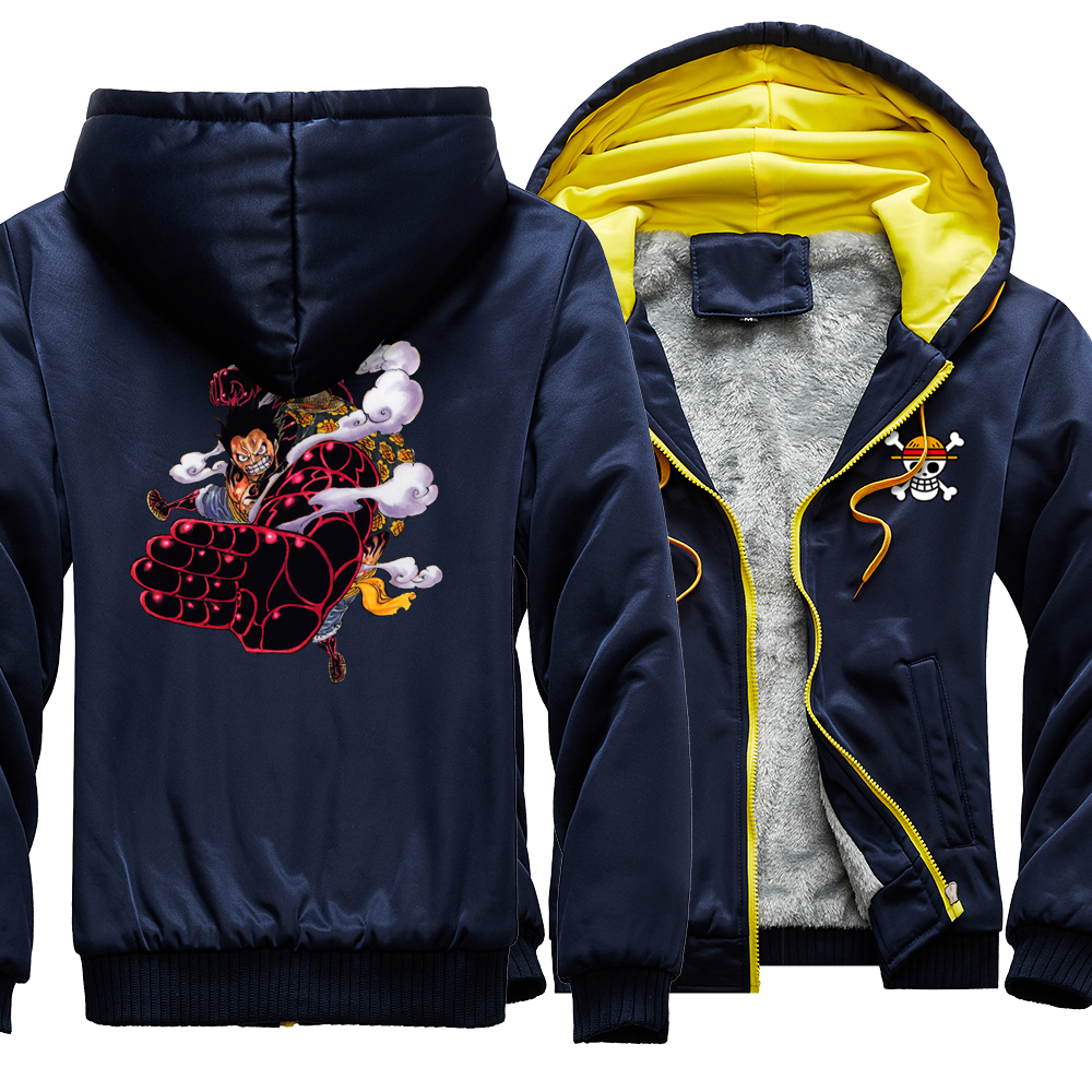Thicken Jacket Japan Anime One Piece Luffy Printing Sweatshirts Male Streetwear Casual Hoodies Man Zipper Trend Tracksuits Men, Black
Thicken Jacket Japan Anime One Piece Luffy Printing Sweatshirts Male Streetwear Casual Hoodies Man Zipper Trend Tracksuits Men, Black