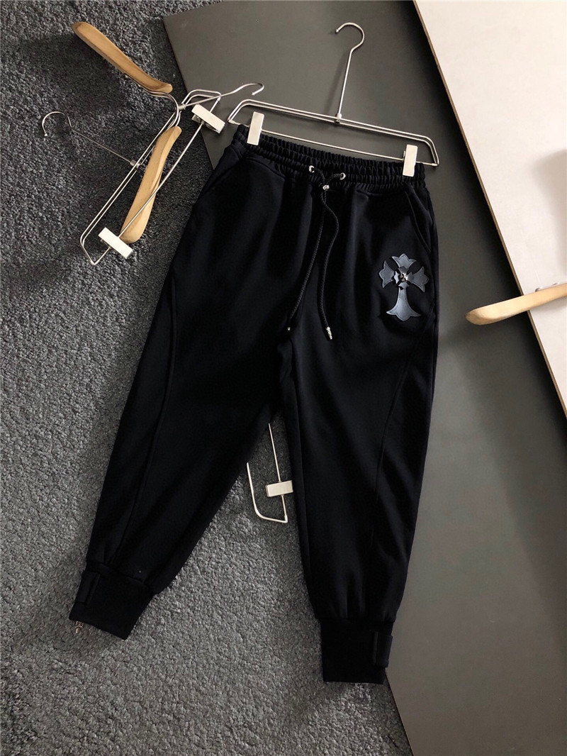 autumn Ins20 and winter crosin cross metal badge men's slim fit small foot quarter sports casual pants, Black
autumn Ins20 and winter crosin cross metal badge men's slim fit small foot quarter sports casual pants, Black