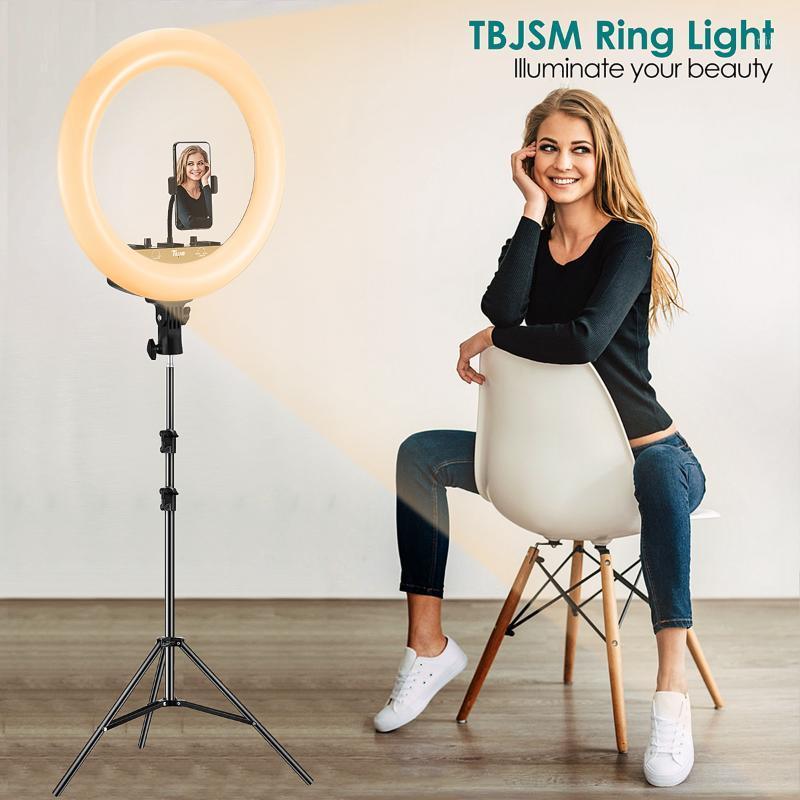 18 Inch Wireless Remote Control Lamp On Stand Ring Light With Tripod For Video Photo Studio Lighting LED Ring Light Photography1
18 Inch Wireless Remote Control Lamp On Stand Ring Light With Tripod For Video Photo Studio Lighting LED Ring Light Photography1