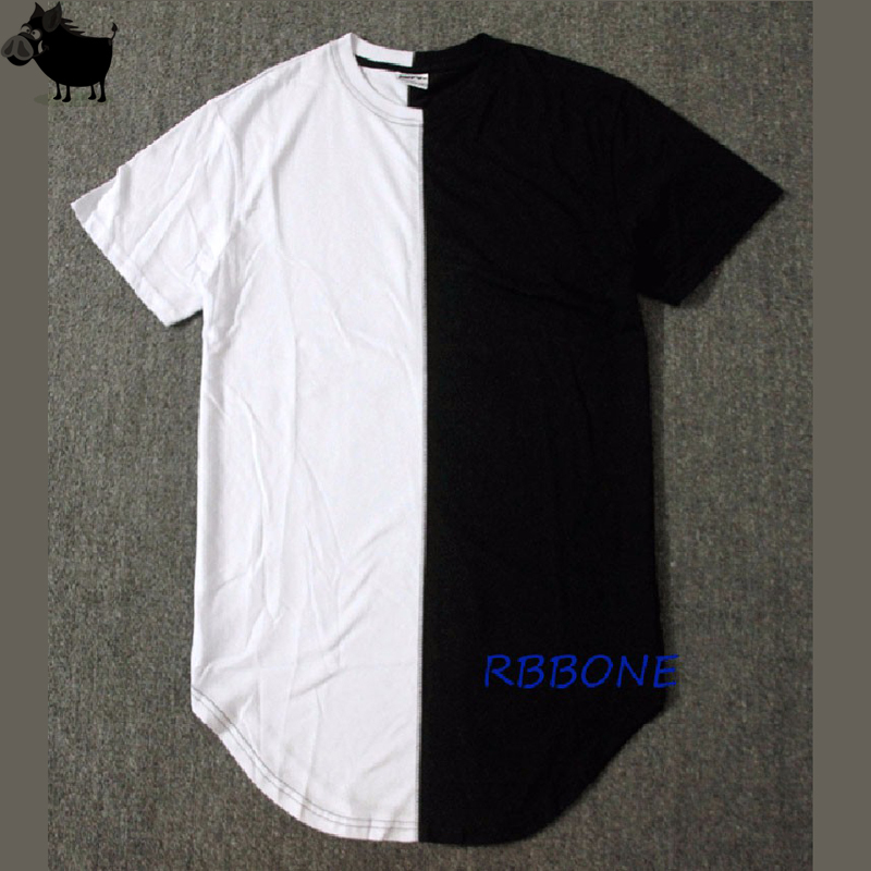Half Black White New Designer Top Summer Extended T-shirt Hip Hop Street Fashion Casual Short Sleeve T-shirt Men Y200930, Blue
Half Black White New Designer Top Summer Extended T-shirt Hip Hop Street Fashion Casual Short Sleeve T-shirt Men Y200930, Blue
