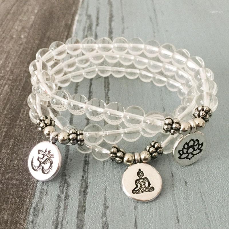 Healing Beads Jewelry OM yoga Charms Bracelet Clear beads Bracelet for Women Mala Yoga Meditation Wrist1
Healing Beads Jewelry OM yoga Charms Bracelet Clear beads Bracelet for Women Mala Yoga Meditation Wrist1