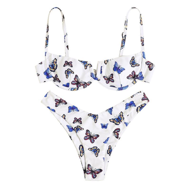 Sexy Bikini Swimwear Women Swimsuit Push Up Bandage Swimming Suit For Women Bathing Suit Butterfly Printed Bikini Beachwear #t2g, As pic
Sexy Bikini Swimwear Women Swimsuit Push Up Bandage Swimming Suit For Women Bathing Suit Butterfly Printed Bikini Beachwear #t2g, As pic