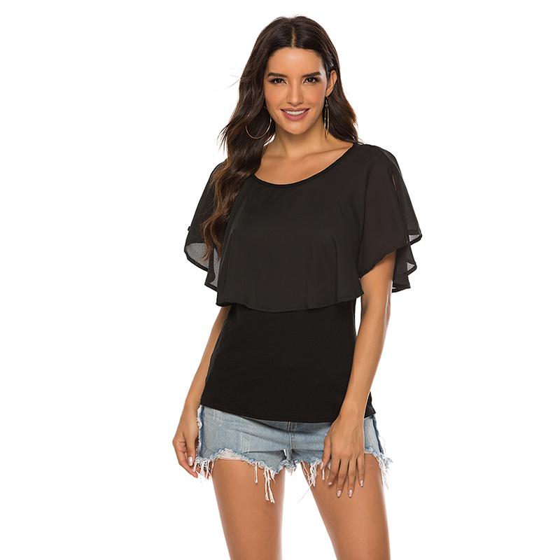 Summer Women Blouse 2021 Fashion Shawl O-neck Office Shirt Sleeveless Solid Color Shirt Casual Black And White -2XL
Summer Women Blouse 2021 Fashion Shawl O-neck Office Shirt Sleeveless Solid Color Shirt Casual Black And White -2XL