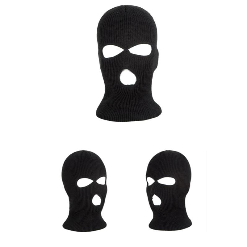 Ski Mask Knitted Face Cover Winter Balaclava Full Face Beanie For Winter Outdoor Sports Three 3 Hole Balaclava Knit Hat, Black
Ski Mask Knitted Face Cover Winter Balaclava Full Face Beanie For Winter Outdoor Sports Three 3 Hole Balaclava Knit Hat, Black