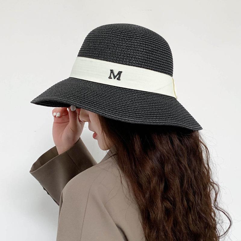 Hats For Women Women's Sun Hat Female Summer M Letter Straw Hat Anti-UV Beach Visor Caps Fashion Ladies Ribbon Dome Panama, White
Hats For Women Women's Sun Hat Female Summer M Letter Straw Hat Anti-UV Beach Visor Caps Fashion Ladies Ribbon Dome Panama, White