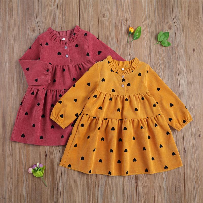 pudcoco Cute Casual Kid Party Corduroy Dress Fall Children Long Sleeve O Neck Elastic Cuff Heart Print Party Vestido Girls 2-7Y, Red
pudcoco Cute Casual Kid Party Corduroy Dress Fall Children Long Sleeve O Neck Elastic Cuff Heart Print Party Vestido Girls 2-7Y, Red