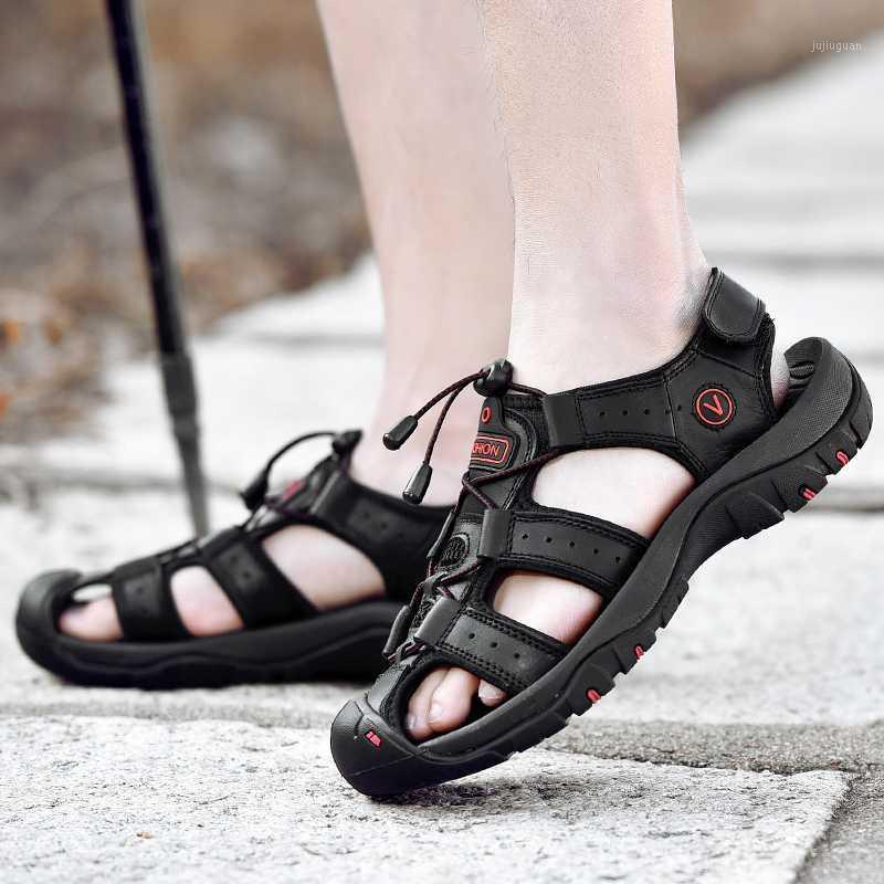 Summer Classic Men's Sandals Soft Comfortable Genuine Leather Sandals Men Shoes Big Size Outdoor Beach Water Sneakers masculina1, Black sandals
Summer Classic Men's Sandals Soft Comfortable Genuine Leather Sandals Men Shoes Big Size Outdoor Beach Water Sneakers masculina1, Black sandals