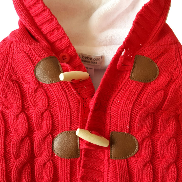 Children Sweaters Kids Coat Fashion Solid Color Cardigan Sweater Coat with Buttons Kids Hooded Outwear Boys and Girls cardigans Clothes