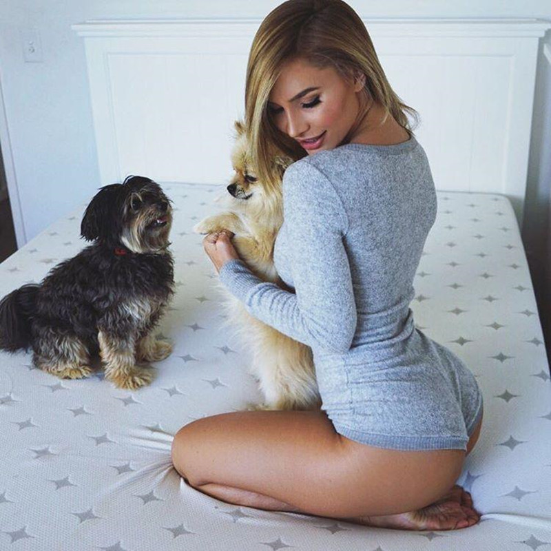 Sexy Women Bodysuit Long Sleeve Deep V Neck Bodycon Stretch Leotard Crop Tops Button Short Romper Pajamas Overalls for women T200527