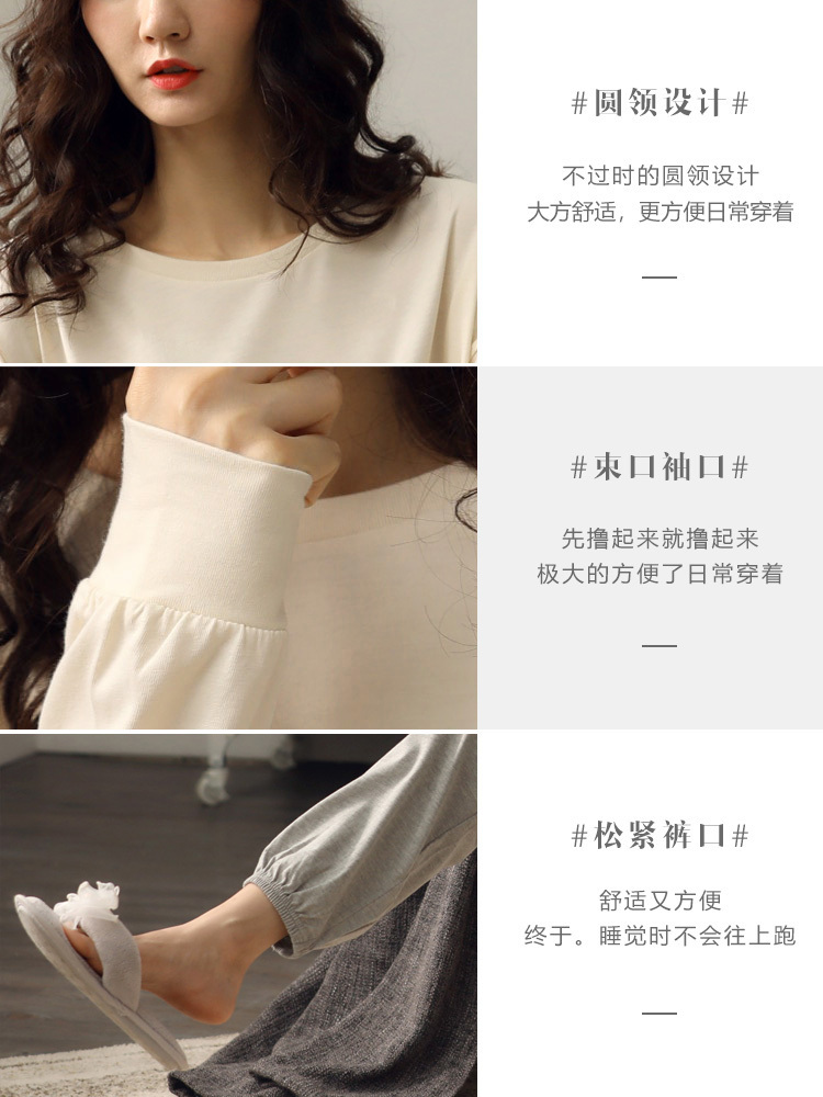 Home wear Long Sleeve autumn winter Pajamas Sets Women solid 100% Cotton Sleepwear Lounge indoor clothing Plus Size 201027wtt