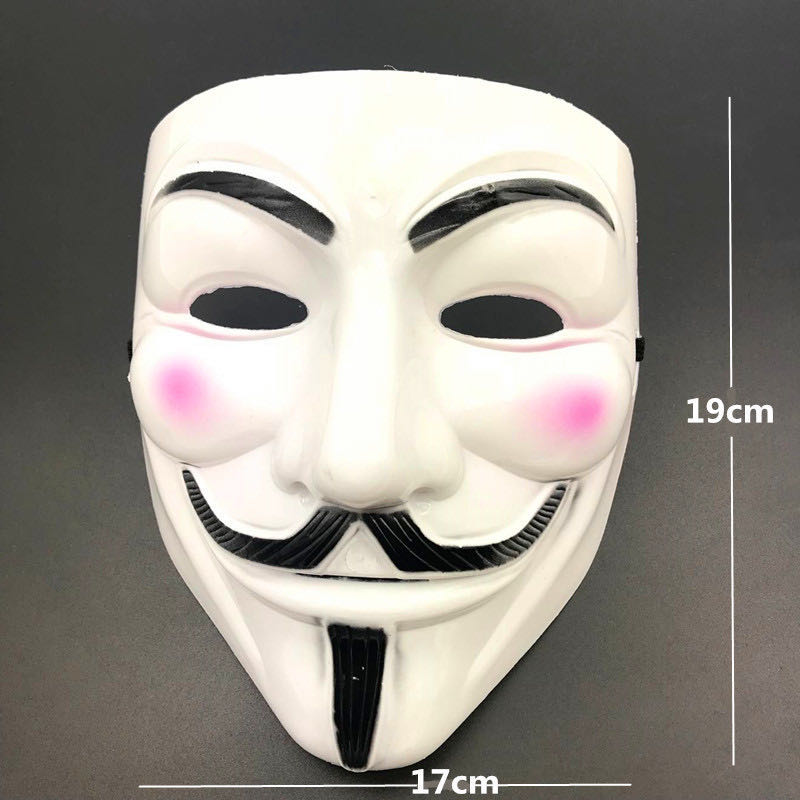 2color Halloween Cosplay Masks Masquerade Masks Full Face V Vendetta Anonymous Guy Fawkes Mask For Vendetta Anonymous Valentine Ba