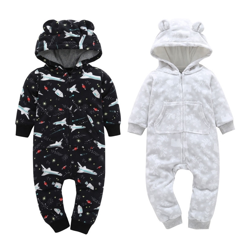 New Baby rompers Clothes Winter Boy Girl Garment Thicken Warm Comfortable Cotton kids clothing Roupas de bebe costume 201028