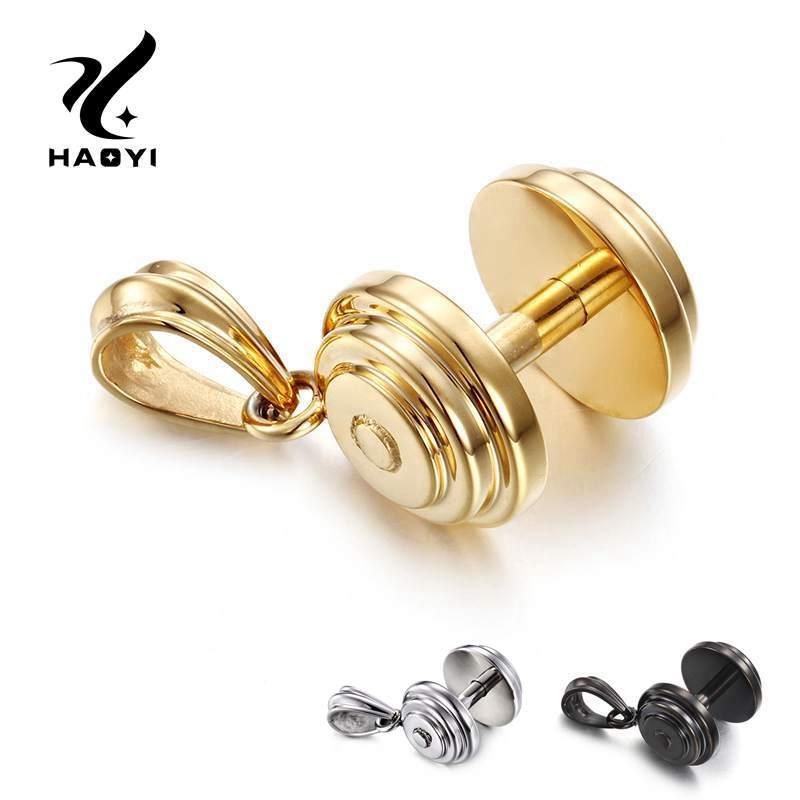 316 Stainless Steel Fashion Dumbbell Necklace For Men Gold Black Dumbbell Pendant Necklace Rock Classic Sport Metal Male Jewelry
316 Stainless Steel Fashion Dumbbell Necklace For Men Gold Black Dumbbell Pendant Necklace Rock Classic Sport Metal Male Jewelry