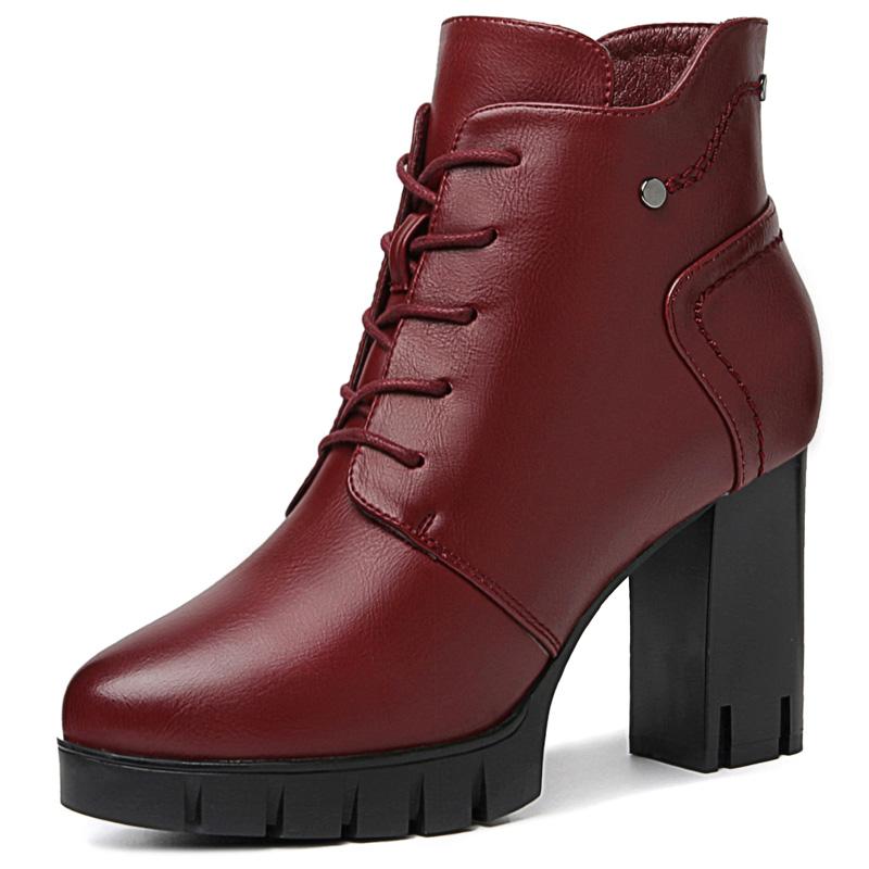 Fashion Women Winter Boots PU Leather Round Toe Women Shoes Square Heel Short Plush Warm Boots Solid Colors Shoes 3-87, Black
Fashion Women Winter Boots PU Leather Round Toe Women Shoes Square Heel Short Plush Warm Boots Solid Colors Shoes 3-87, Black
