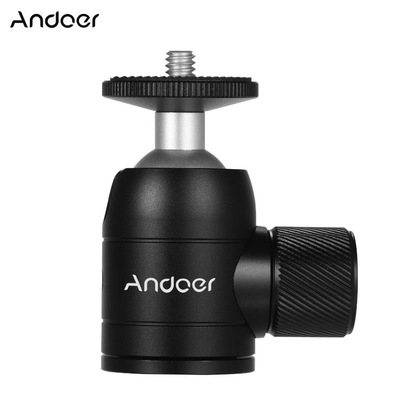 Andoer Mini Tripod Ball Head 360 Degree Swivel With 1/4in Screw for DSLR Camera Tripod Selfie Stick Monopod
Andoer Mini Tripod Ball Head 360 Degree Swivel With 1/4in Screw for DSLR Camera Tripod Selfie Stick Monopod