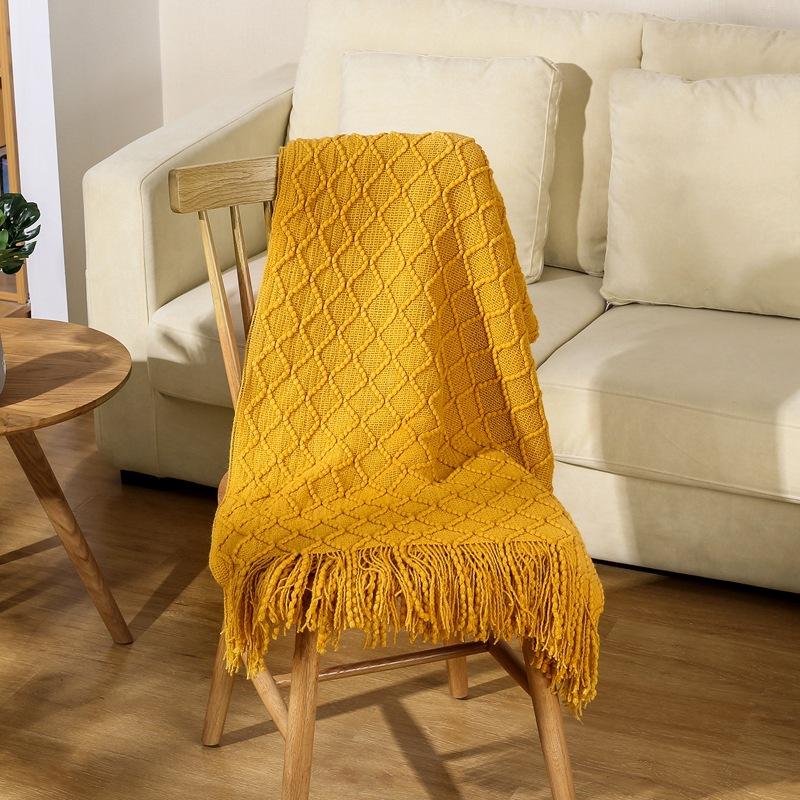 Sofa Blanket Covers Solid Bed End Throw Blanket Yellow Gray Nordic Modern Simplicity Woven Tassels Home Living Room Decor
Sofa Blanket Covers Solid Bed End Throw Blanket Yellow Gray Nordic Modern Simplicity Woven Tassels Home Living Room Decor