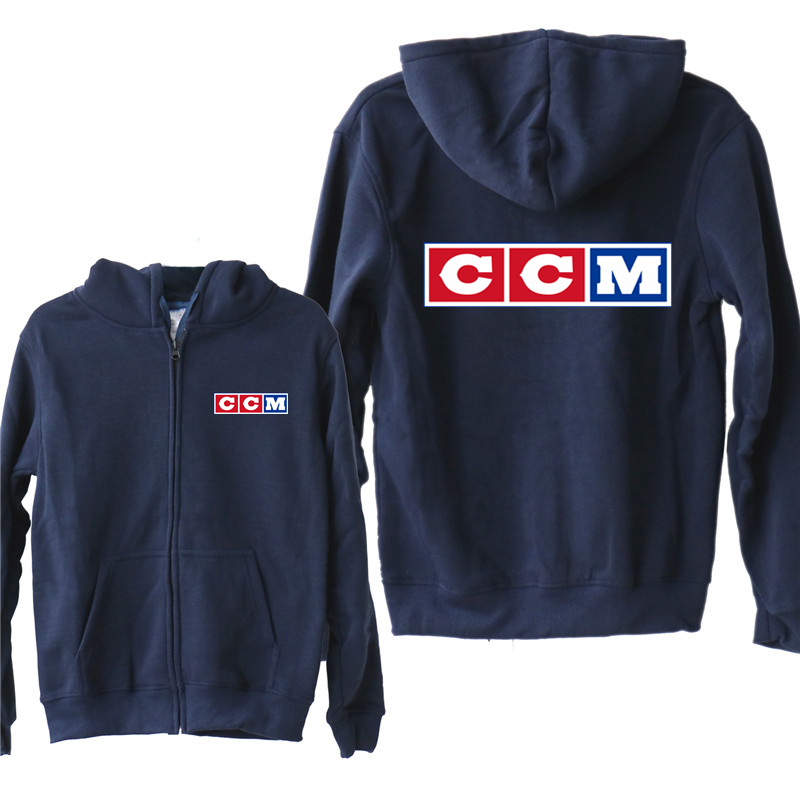 New CCM Hoodies Autumn Fleece Zipper Jacket CCM Sweatshirt Men Pullover Y201001