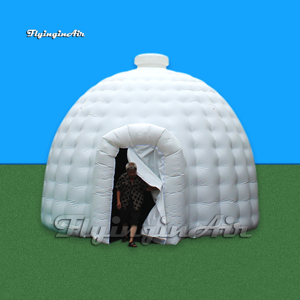 Party Marquee Tents White Inflatable Dome Tent 5m/6m/8m PVC Waterproof Blow Up Igloo For Outdoor Events