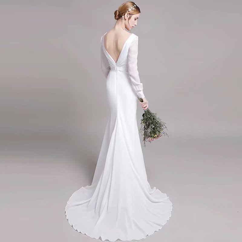 2021 New Bride, Dressed As a Brand-new Robe Low-cut v to Floor Long-sleeve Sleeve 0MH9, Same as image
2021 New Bride, Dressed As a Brand-new Robe Low-cut v to Floor Long-sleeve Sleeve 0MH9, Same as image