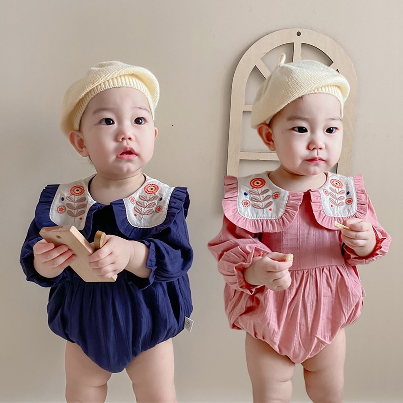 2021 Spring New Baby Girls Flower Bodysuit Dandelion Embroidery Large Lapel Princess Jumpsuit for Kids Boys Onesie Clothes Jbyx, 1313513blue
2021 Spring New Baby Girls Flower Bodysuit Dandelion Embroidery Large Lapel Princess Jumpsuit for Kids Boys Onesie Clothes Jbyx, 1313513blue