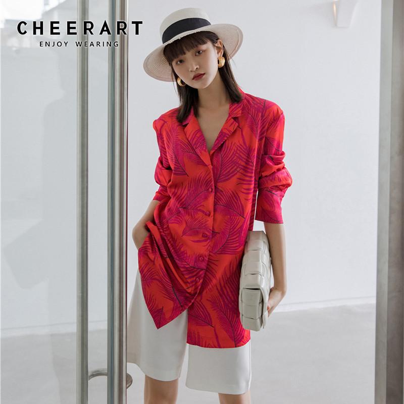 CHEERART Fall 2020 Red Blazer Women Long Sleeve Floral Print Satin Long Blazer Lace Up Fashion Coats And Jackets Designer, As pic
CHEERART Fall 2020 Red Blazer Women Long Sleeve Floral Print Satin Long Blazer Lace Up Fashion Coats And Jackets Designer, As pic