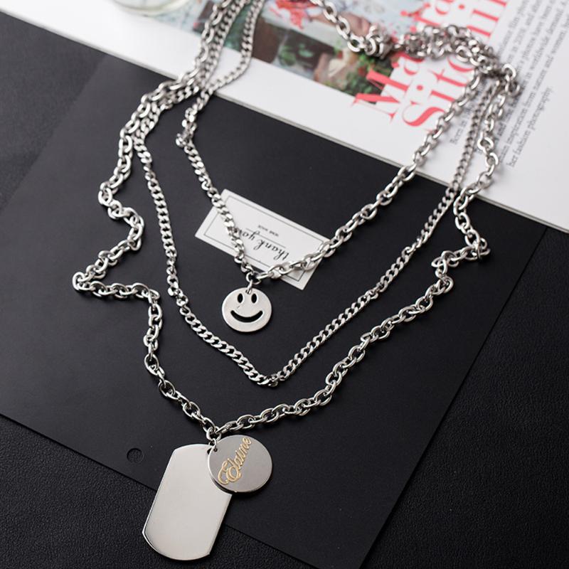 New Arrival Personality Cross Square Metal Multilayer Hip Hop Long Link Curb Chain Cool Simple Necklace Women Men Jewelry Gift
New Arrival Personality Cross Square Metal Multilayer Hip Hop Long Link Curb Chain Cool Simple Necklace Women Men Jewelry Gift